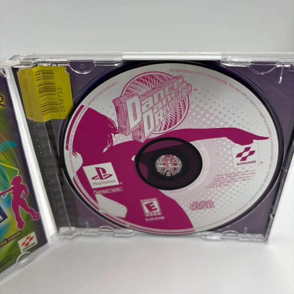 Konami Dance Dance‎ Revolution PlayStation 1 PS1 Pink Good SLUS-01280